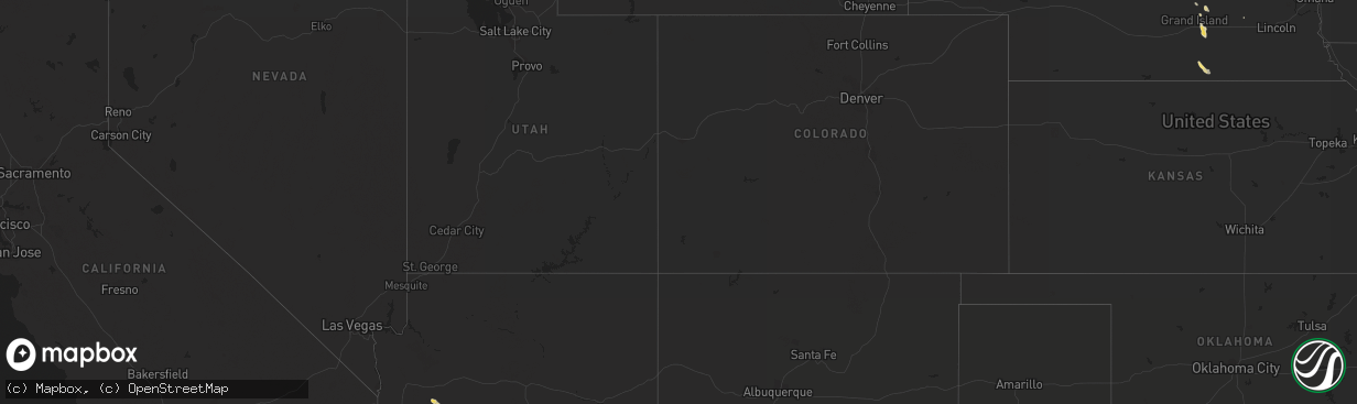 Hail map in Arizona on September 10, 2017