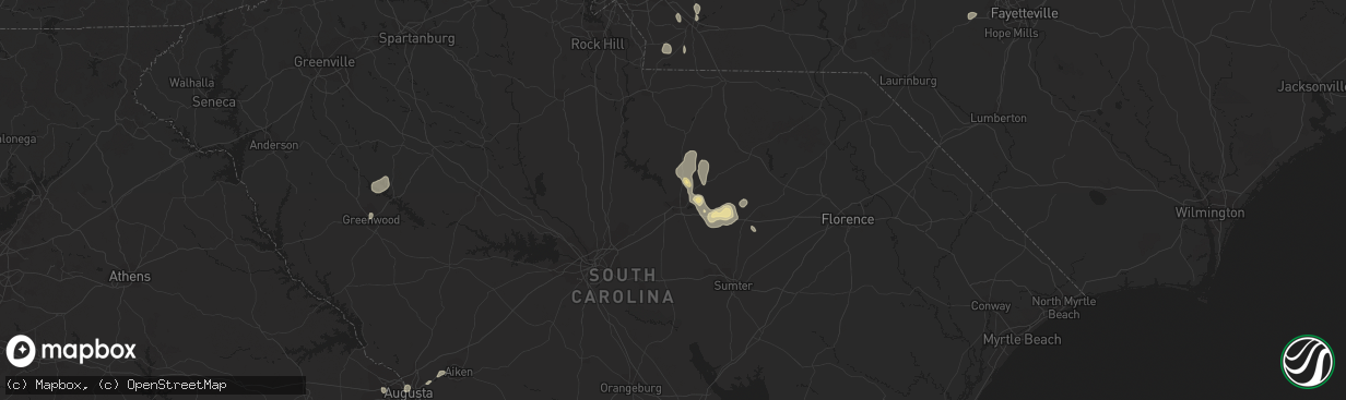 Hail map in Augusta, GA on September 10, 2018