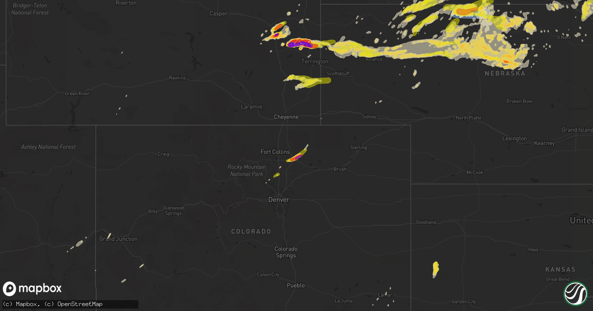 Hail map on September 10, 2019