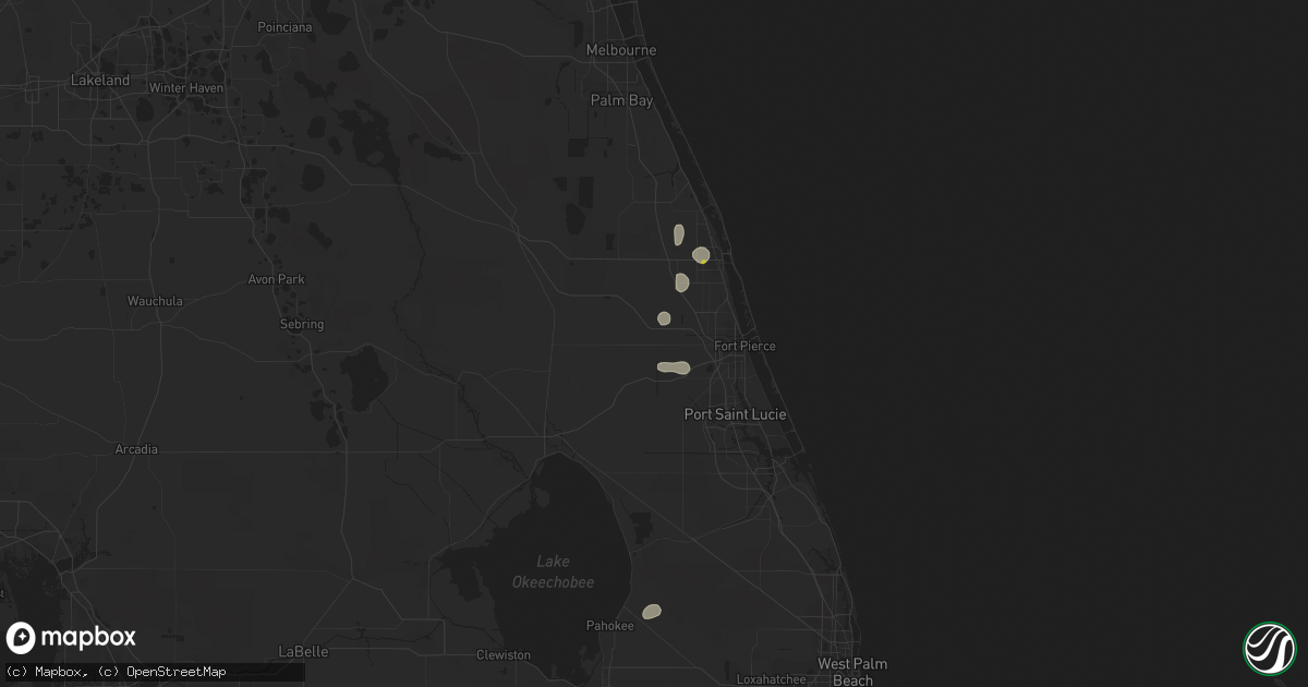 Hail map in Fort Pierce, FL on September 10, 2021