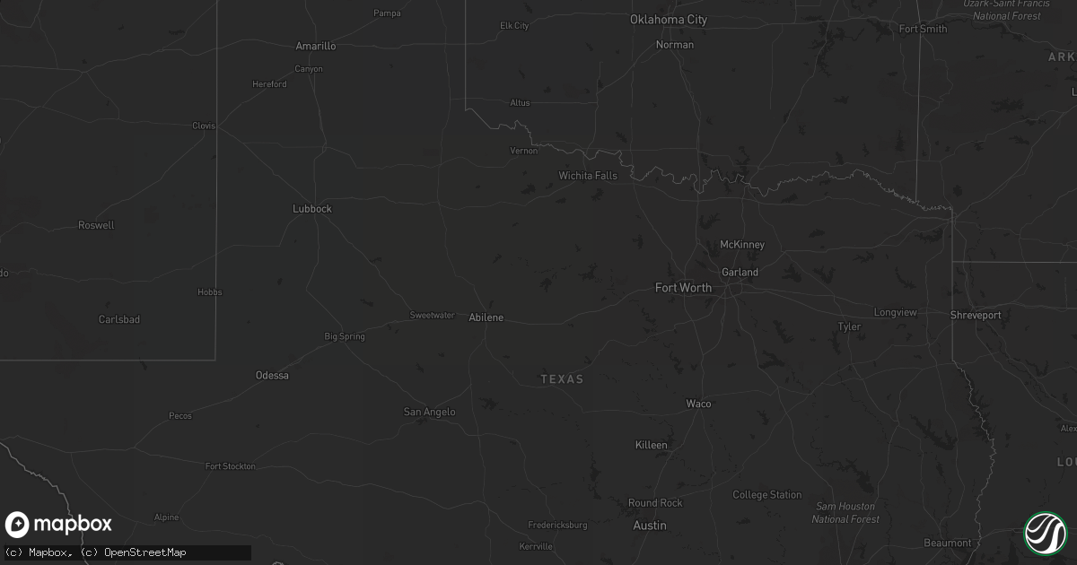 Hail map in Florida on September 10, 2022
