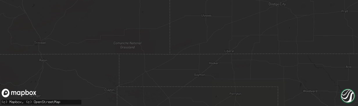 Hail map in Harrisburg, NE on September 10, 2023