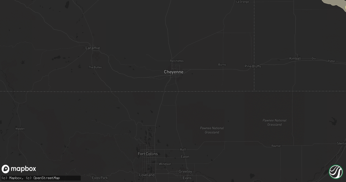 Hail map in Melbeta, NE on September 10, 2023
