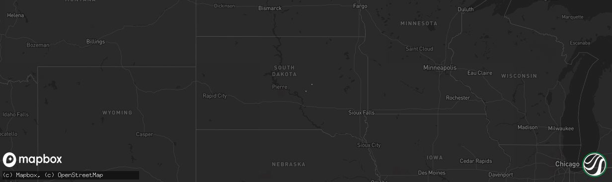 Hail map on September 10, 2024