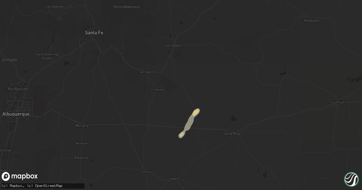 Hail map in Anton Chico, NM on September 10, 2025