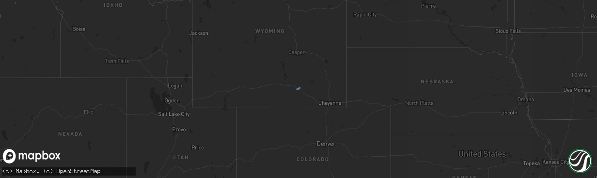 Hail map on September 10, 2025