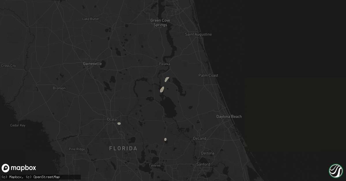Hail map in Crescent City, FL on September 10, 2026