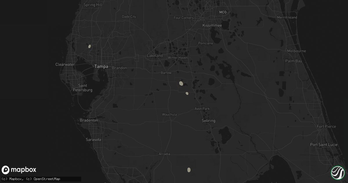 Hail map in Fort Meade, FL on September 10, 2026