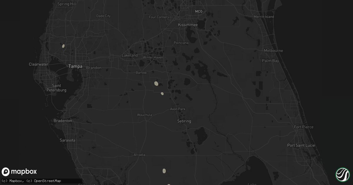 Hail map in Frostproof, FL on September 10, 2026