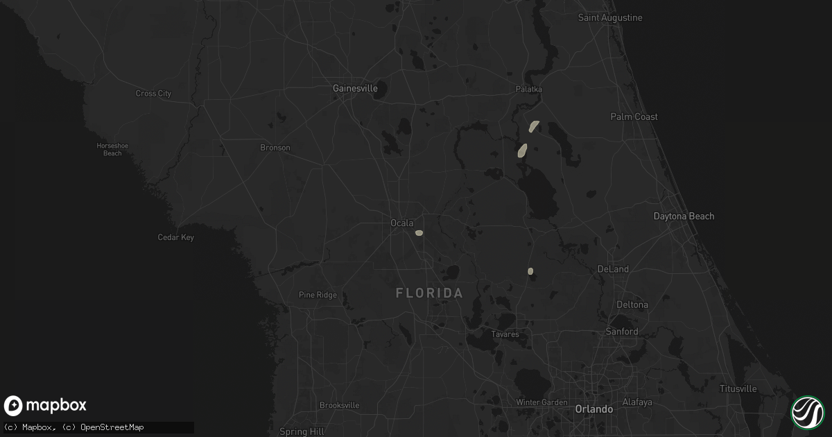 Hail map in Ocala, FL on September 10, 2026