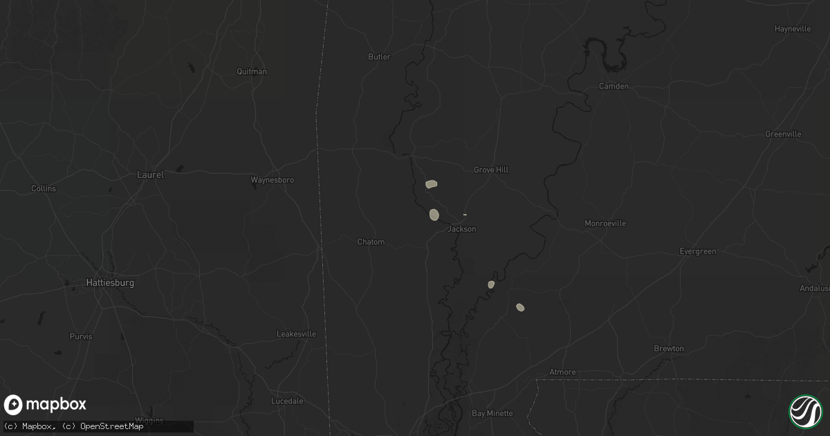 Hail map in Saint Stephens, AL on September 10, 2026