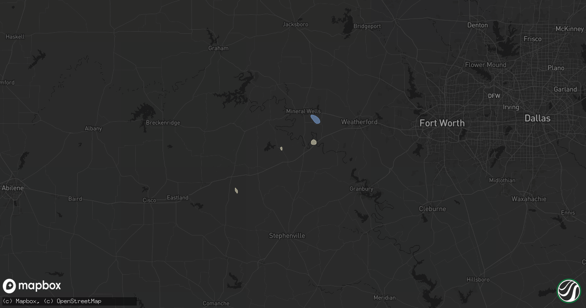 Hail map in Santo, TX on September 10, 2026