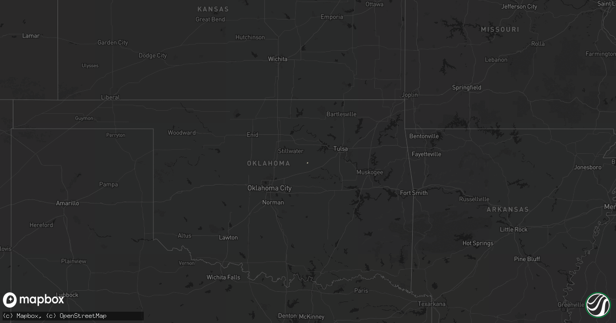 Hail map on September 10, 2026