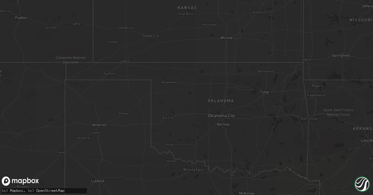 Hail map on September 11, 2011