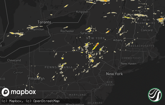 Hail map preview on 09-11-2013