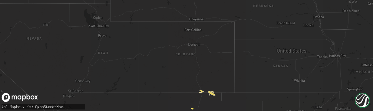 Hail map in Colorado on September 11, 2014