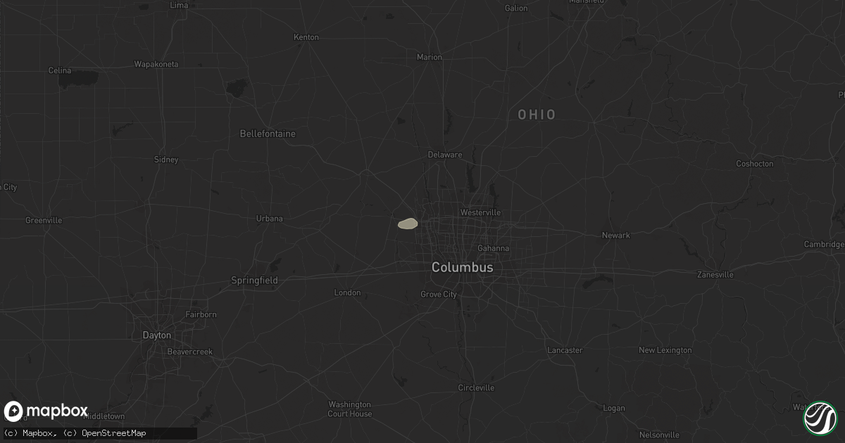 Hail map in Dublin, OH on September 11, 2015