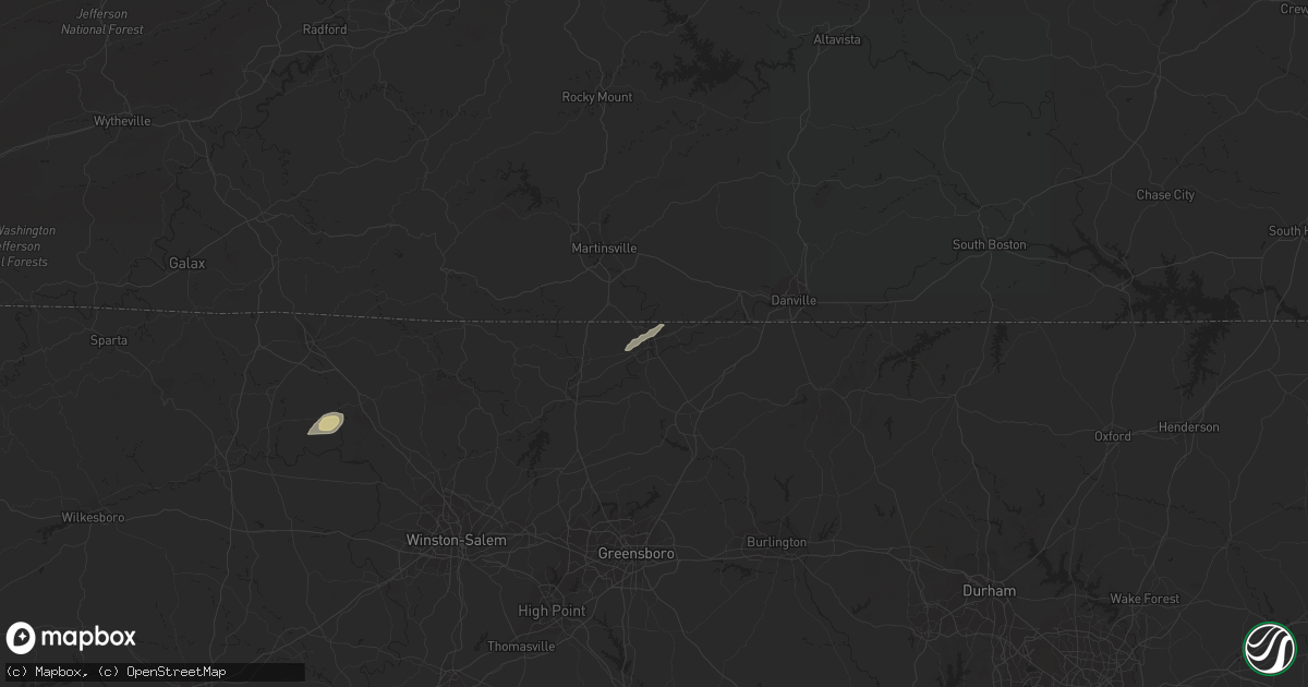 Hail map in Eden, NC on September 11, 2015