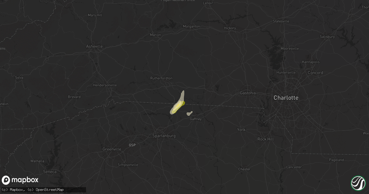 Hail map in Mooresboro, NC on September 11, 2015