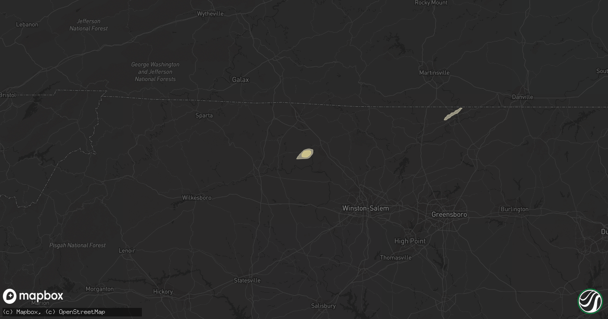 Hail map in Siloam, NC on September 11, 2015