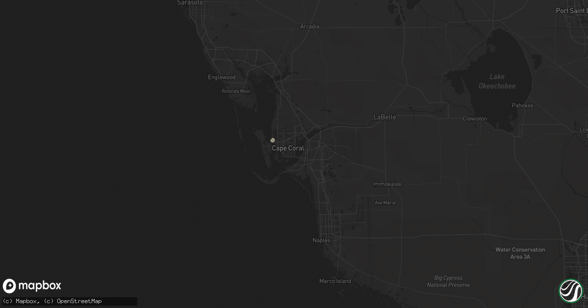 Hail map in Cape Coral, FL on September 11, 2018