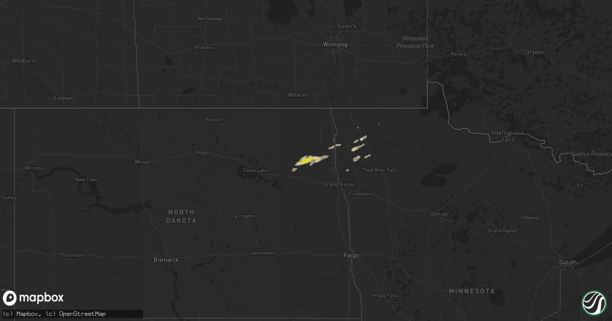 Hail map on September 11, 2018