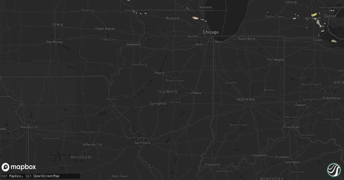 Hail map in Illinois on September 11, 2019