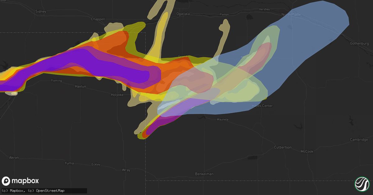 Hail map in Imperial, NE on September 11, 2019