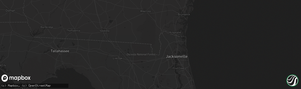 Hail map in Bradenton, FL on September 11, 2020