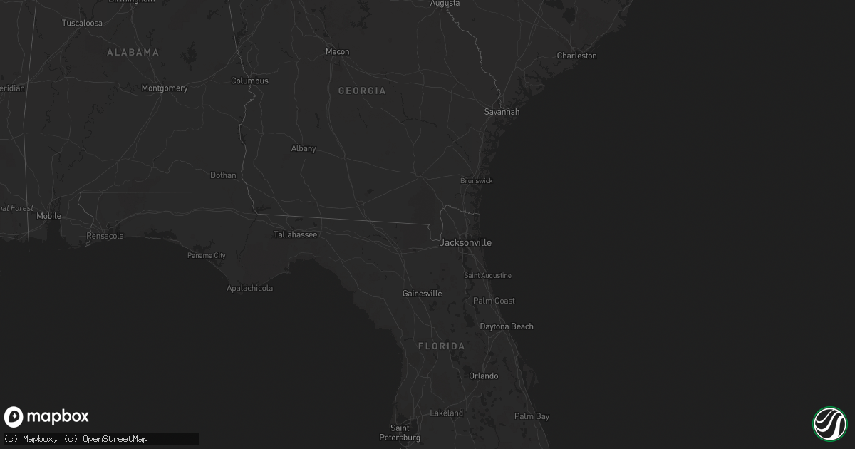 Hail map in Georgia on September 11, 2020