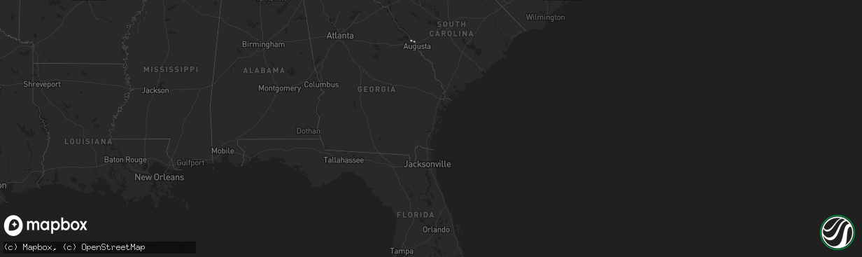 Hail map on September 11, 2020