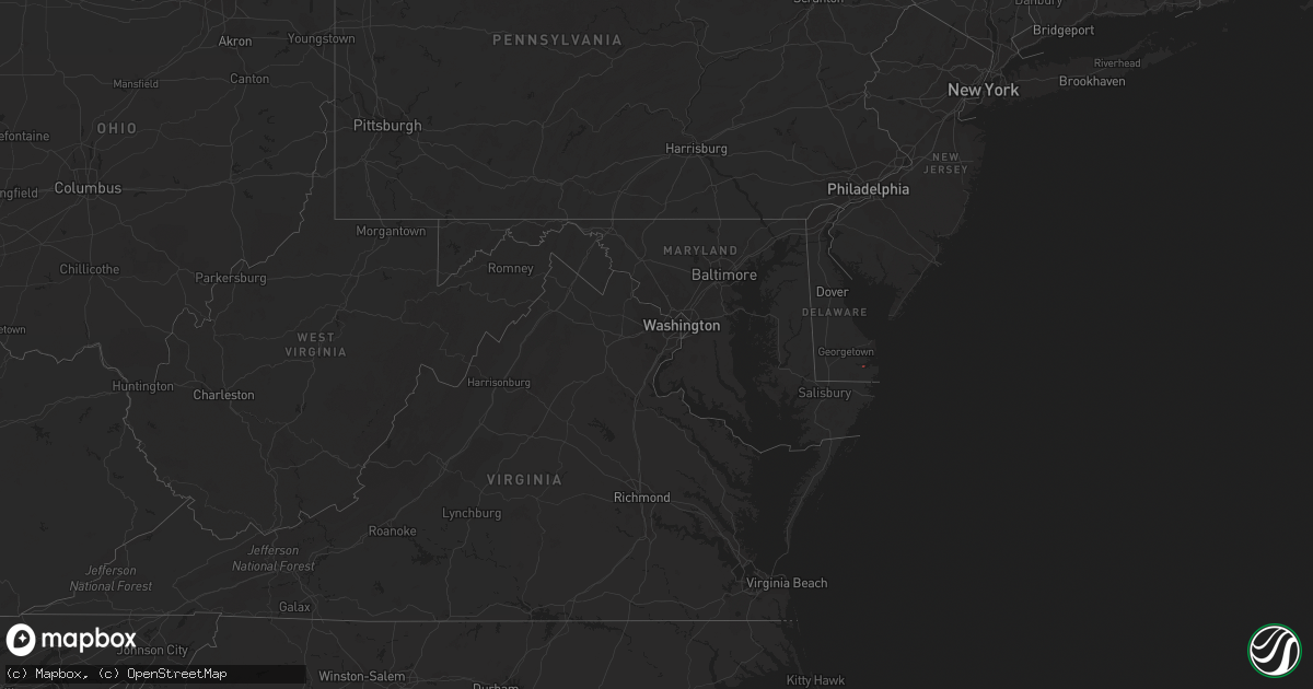 Hail map in Delaware on September 11, 2023