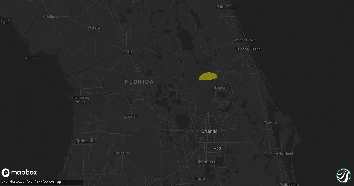 Hail map in Eustis, FL on September 11, 2023