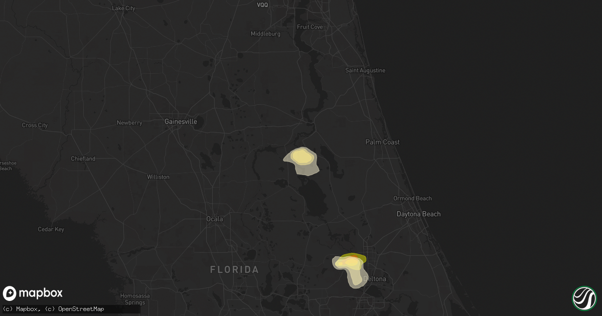Hail map in Welaka, FL on September 11, 2023