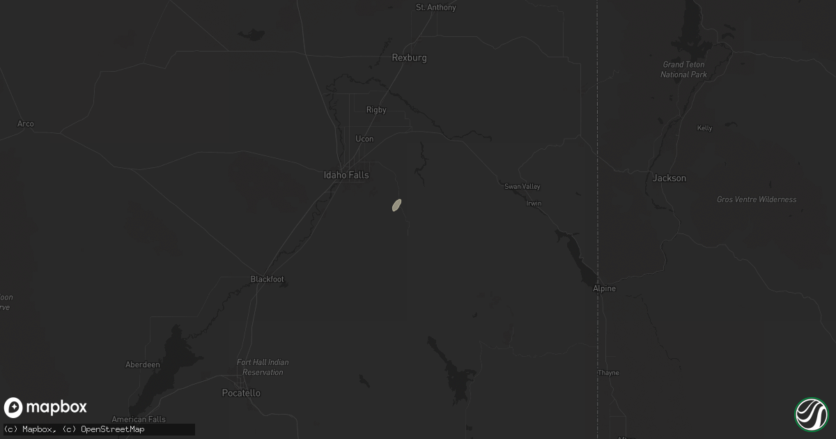 Hail map in Iona, ID on September 11, 2024