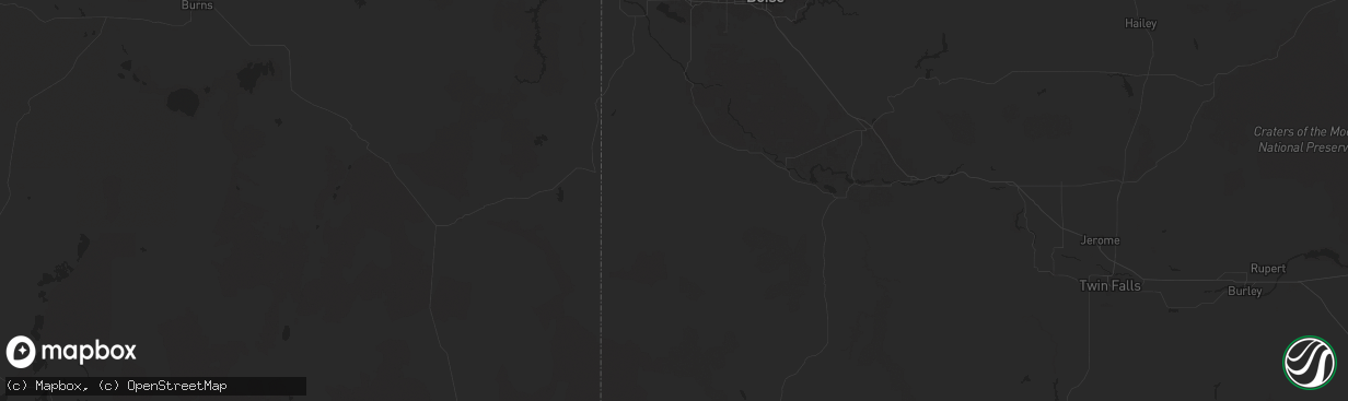 Hail map in Murphy, ID on September 11, 2024