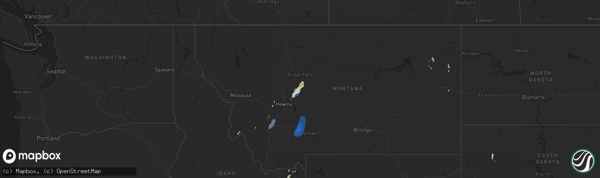 Hail map on September 11, 2024