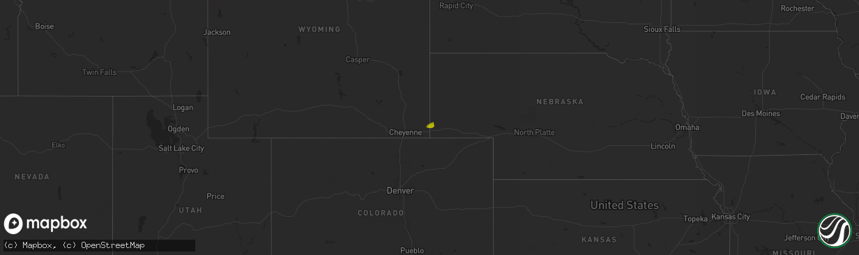 Hail map on September 11, 2025