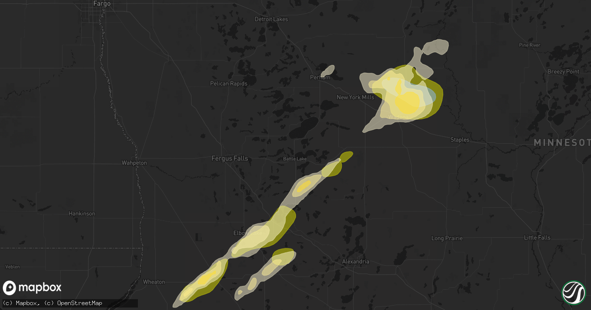 Hail map in Battle Lake, MN on September 11, 2026