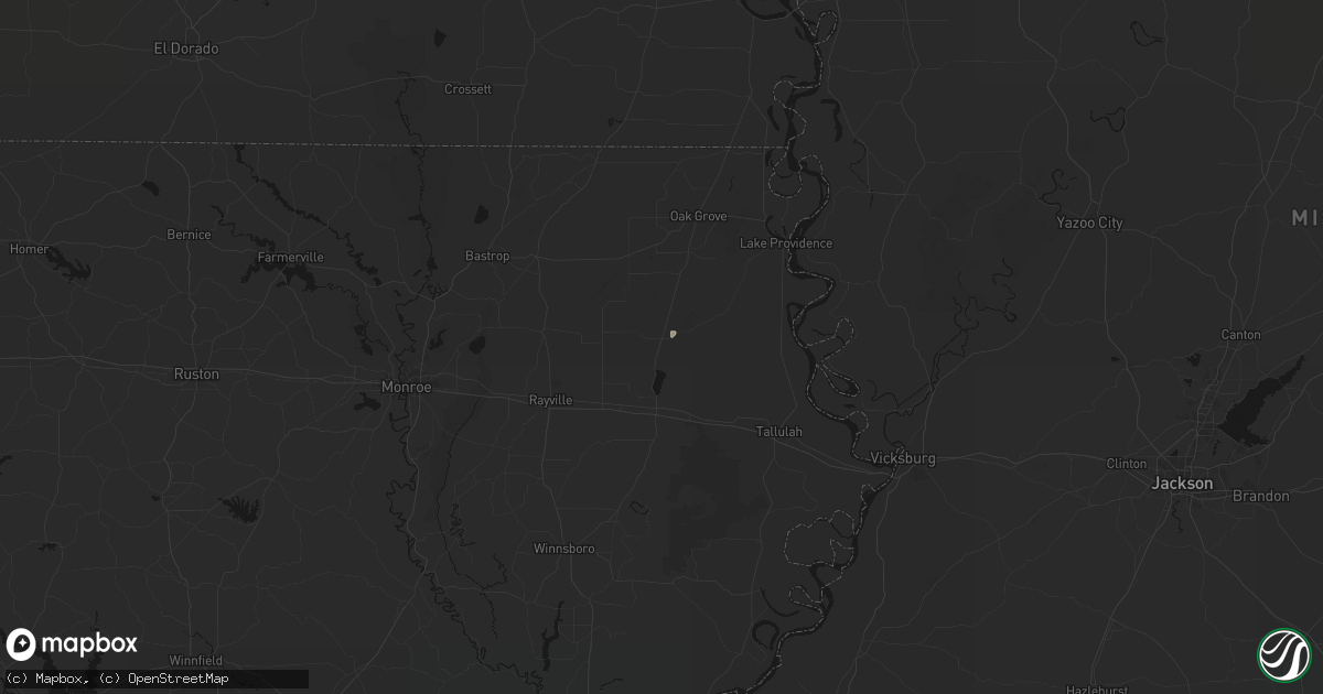 Hail map in Epps, LA on September 11, 2026