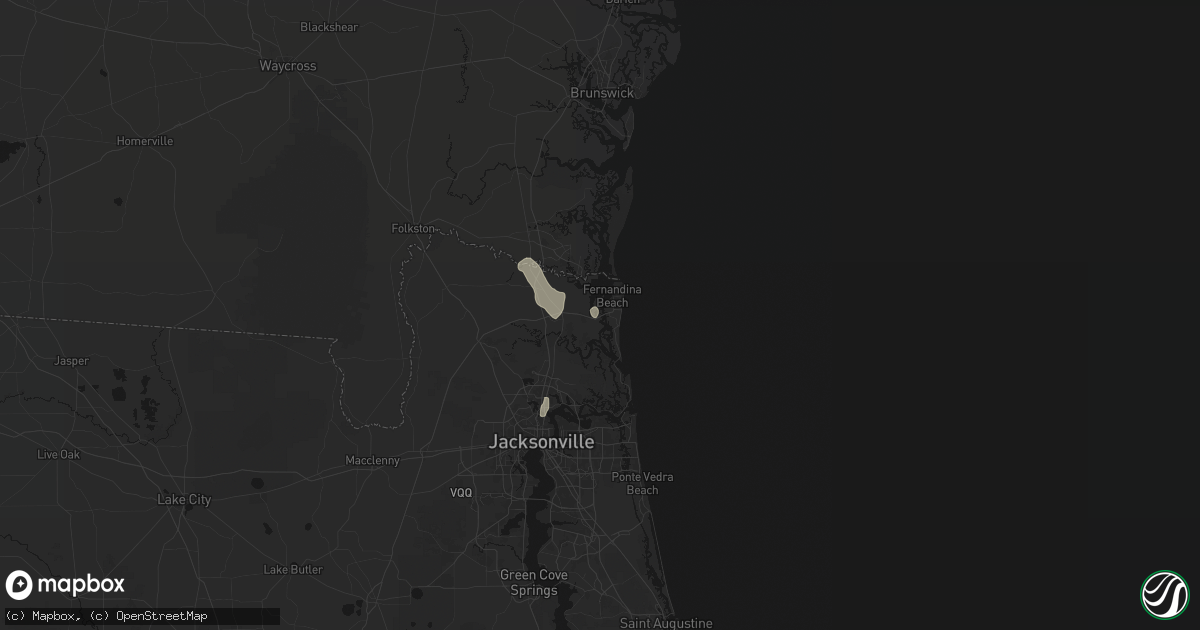 Hail map in Fernandina Beach, FL on September 11, 2026