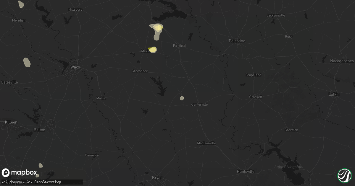 Hail map in Jewett, TX on September 11, 2026