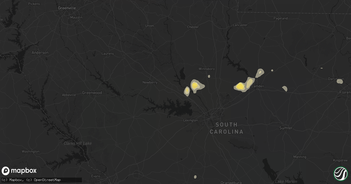 Hail map in Little Mountain, SC on September 11, 2026