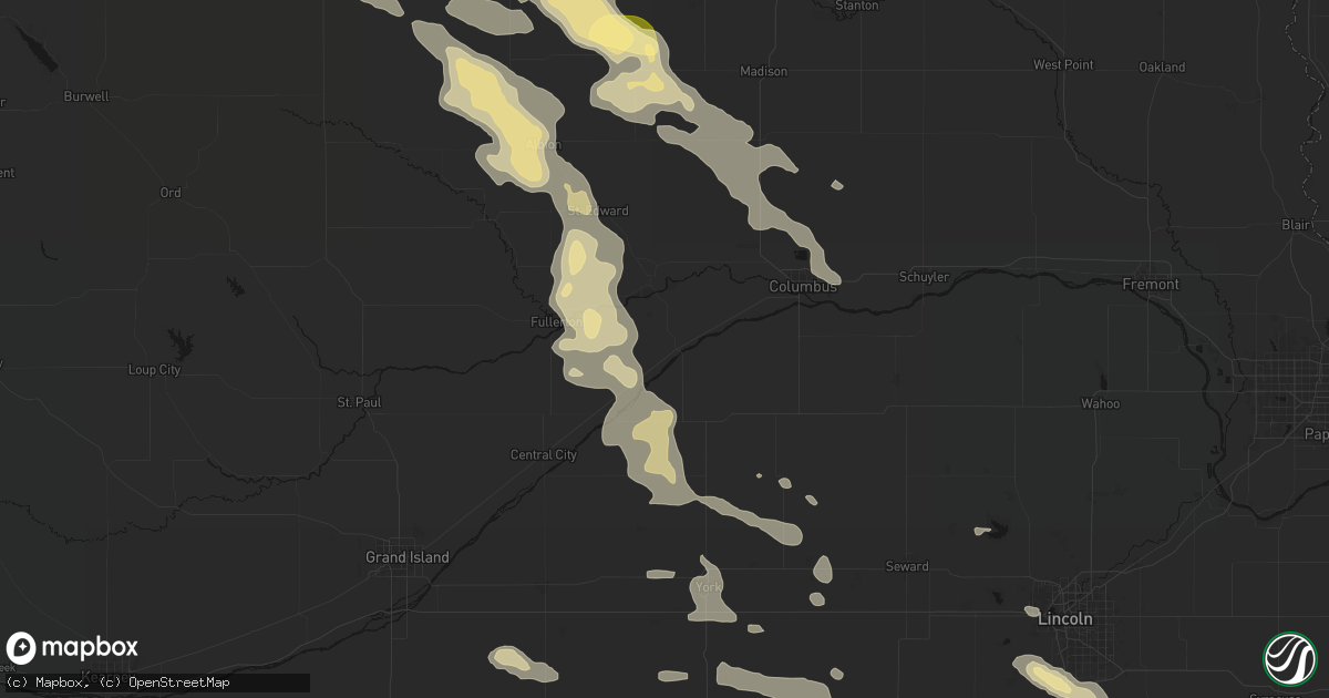 Hail map in Silver Creek, NE on September 11, 2026