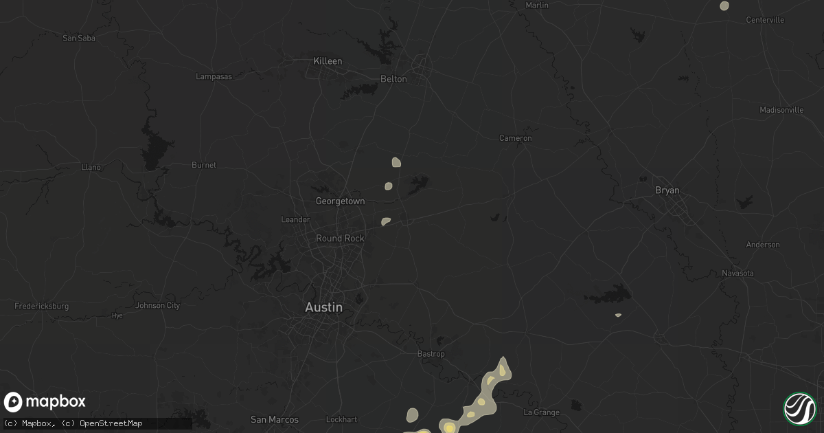 Hail map in Taylor, TX on September 11, 2026