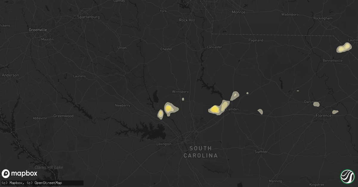 Hail map in Winnsboro, SC on September 11, 2026