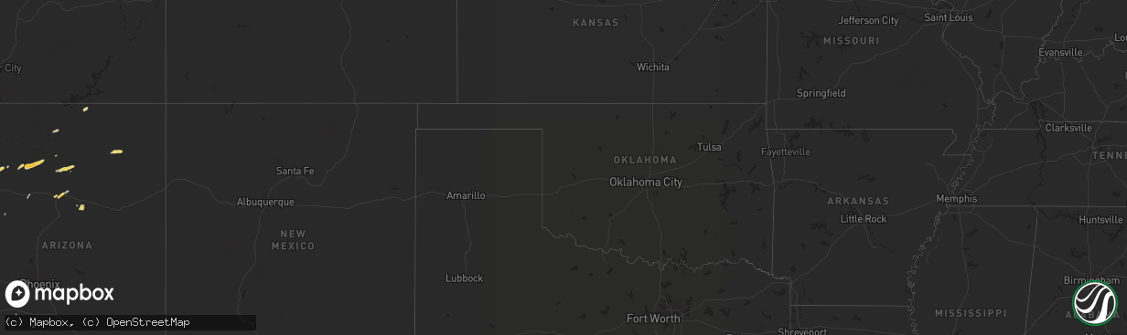 Hail map on September 12, 2011