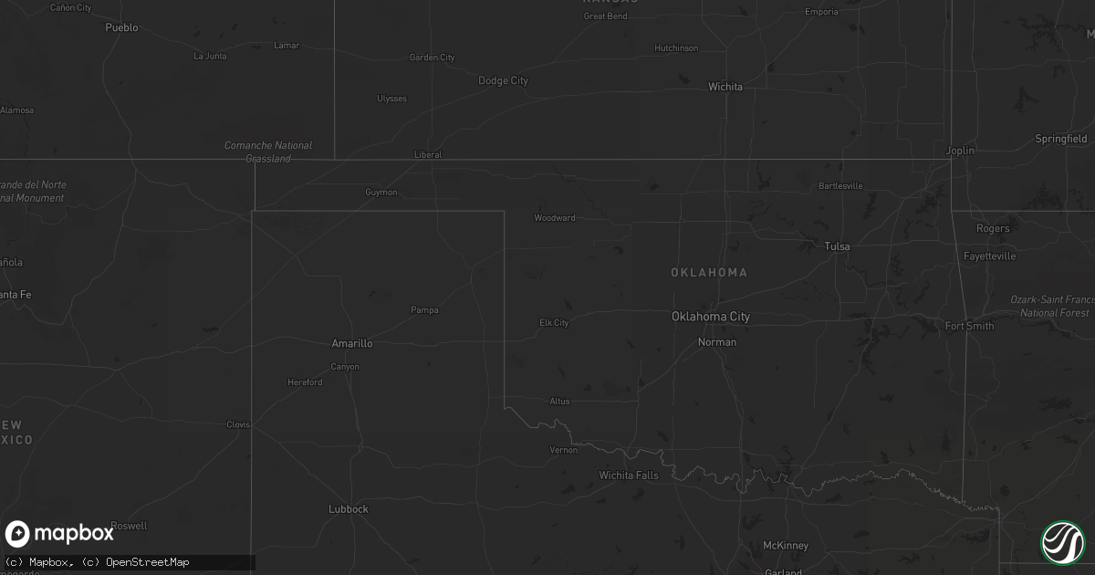 Hail map on September 12, 2011