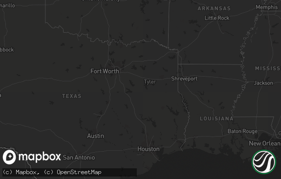 Hail map preview on 09-12-2015