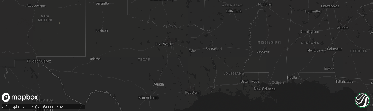 Hail map on September 12, 2015